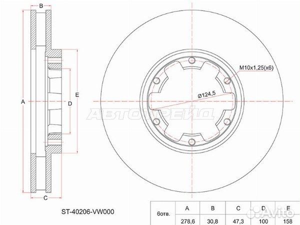 Диск тормозной