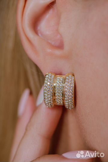 Серьги Chopard La Strada Yellow Gold & Diamonds 84