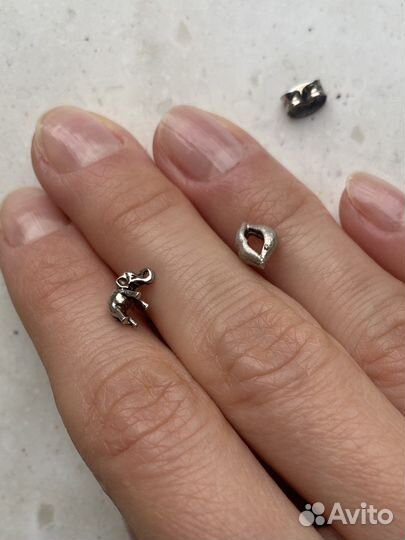 Серьги пусеты серебро 925