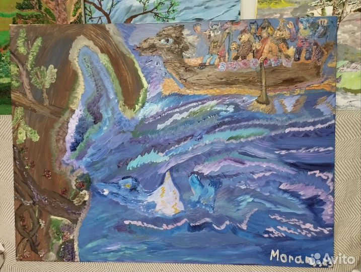 Напишу картину (пейзаж/абстракцию)