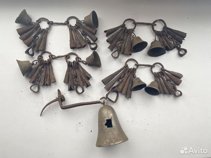 Шаманские колокольчики с костюма шамана 18-19 век