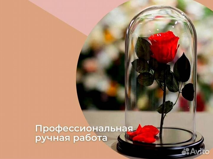 Роза в колбе. Качественная