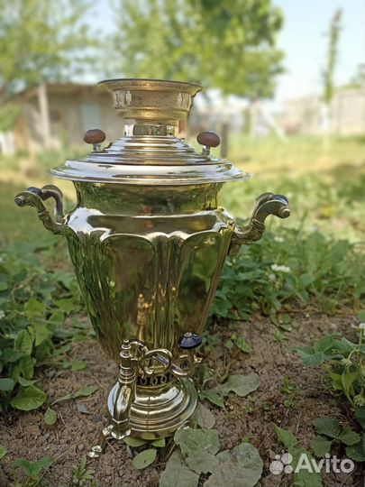 Самовар на дровах старинный