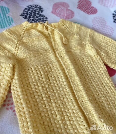 Кофта вязаная ручной работы на ребенка 1-2 года