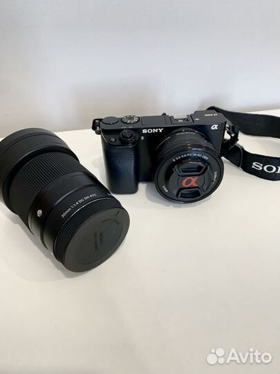 Фотоаппарат sony a6000 + sigma 30 mm F1.4 DC DN