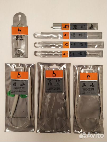 Спицы и крючки для вязания в ассортименте