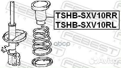 Пыльник амортизатора зад прав tshbsxv10RR F