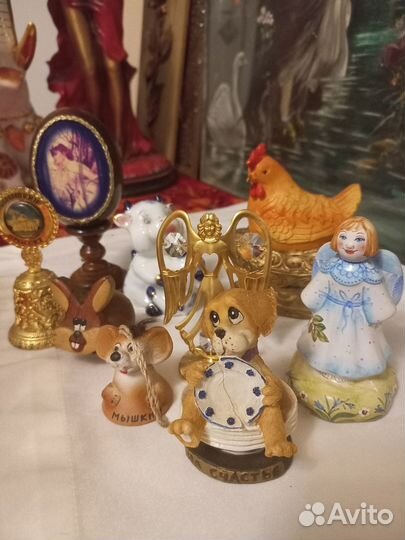 Статуэтки фарфор, керамика, дерево
