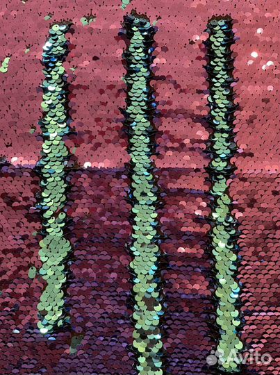 Паетки- ткань с двусторонними паетками