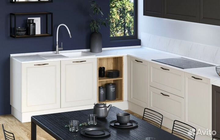 Кухня угловая со встроенным шкафом цена за всё