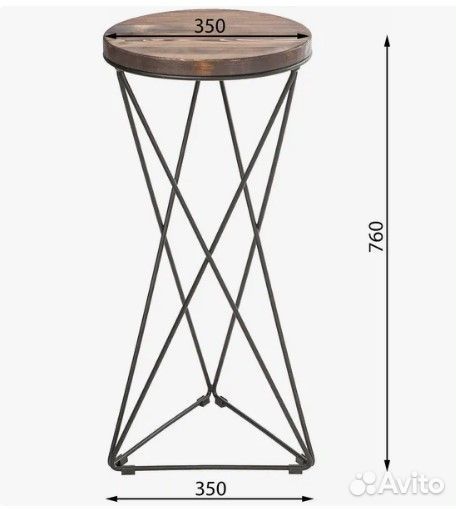 Подставка для цветов в стиле Лофт