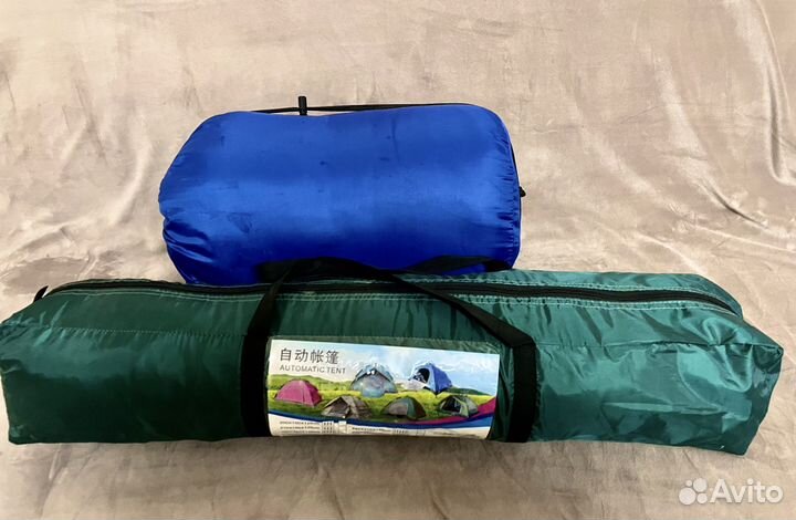 Палатка Туристическая 3 местная спальный мешок