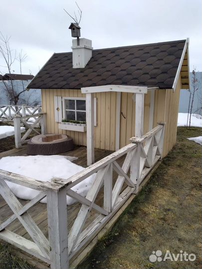 Детский деревянный дом