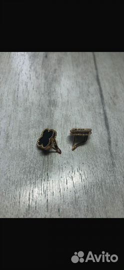 Серьги Van Cleef клеверы
