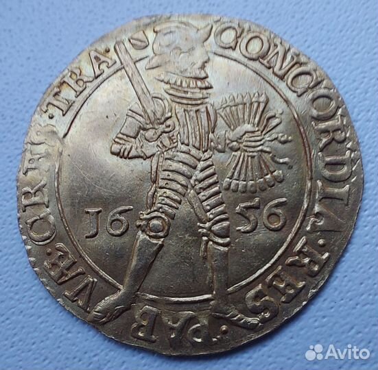 2 дуката Утрехт Нидерланды 1656 золото 5,9 г