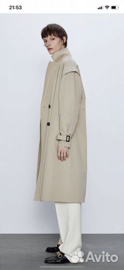 Тренч плащ Zara