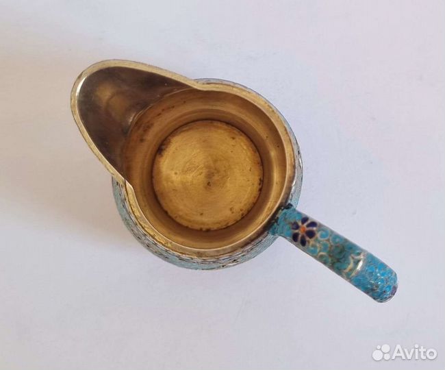 Сливочник,серебро 84, эмаль