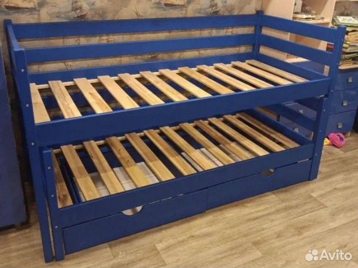 Софа с выкатным спальным местом бортики