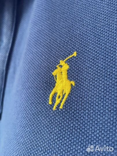 Поло ralph lauren синее