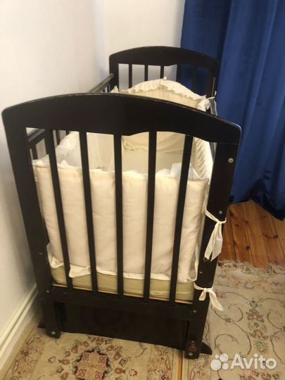 Детская кроватка трансформер с комодом