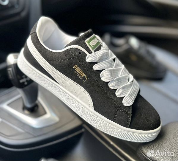 Кроссовки puma suede xl черные