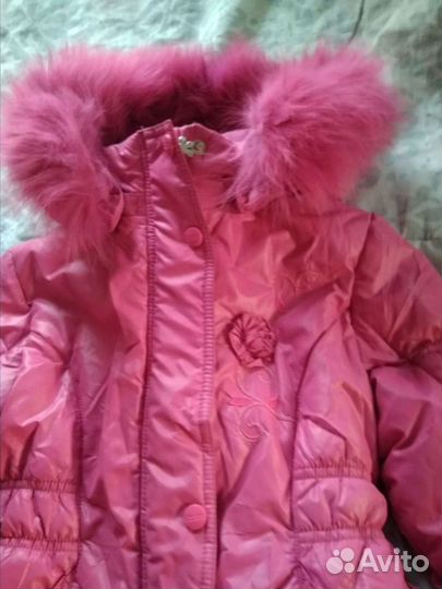 Куртка зимняя, рост 116см, как новая