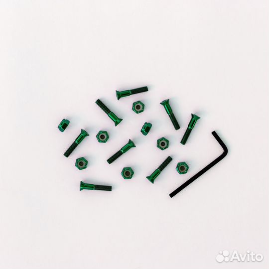 Комплект винтов Footwork shiny green шестигранник