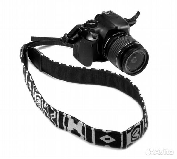 Ремень на шею или плечо для любой фотокамеры чб