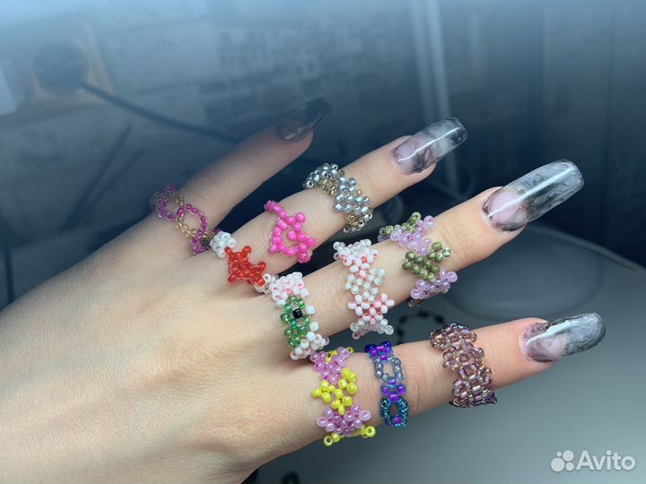 Кольцо из бисера