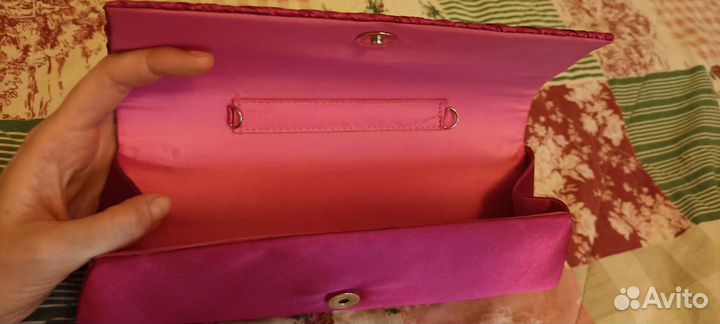 Сумка клатч атласный