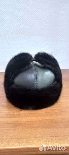 Норковая шапка мужская ушанка