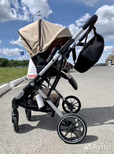 Коляска lux mom реверсивный блок
