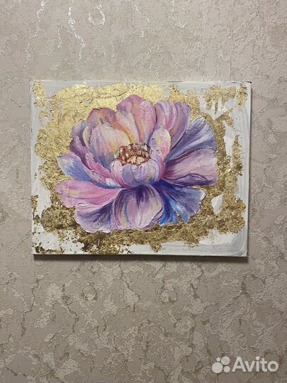 Картина интерьерная пион