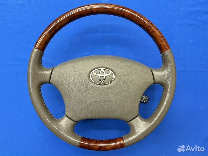 Руль с косточкой под дерево Toyota Prado 120