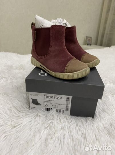 Ботинки ecco для девочки 22