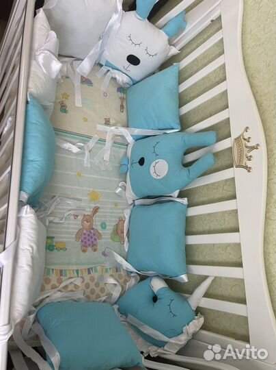 Бортики на детскую кроватку