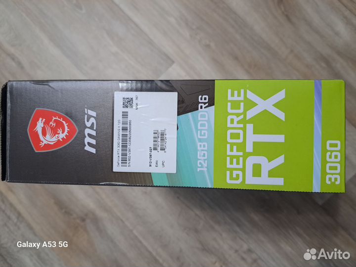 Видеокарта MSI GeForce RTX 3060 gaming X 12G