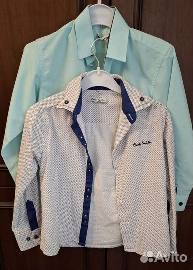 Рубашки на мальчика 2 шт 116 размера