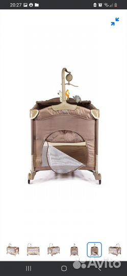 Детская кроватка трансформер с мобилем