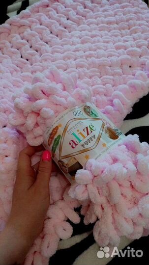 Плед детский вязаный ручная работа