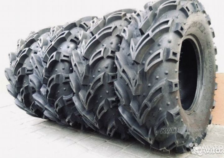 Комплект новых шин дьявол 27/12 для квадроцикла