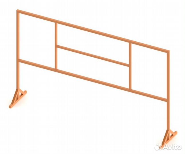 Барьер стойка парковочный переносной (мобильный)