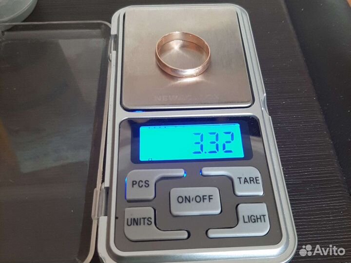 Золотое обручальное кольцо 20 размер