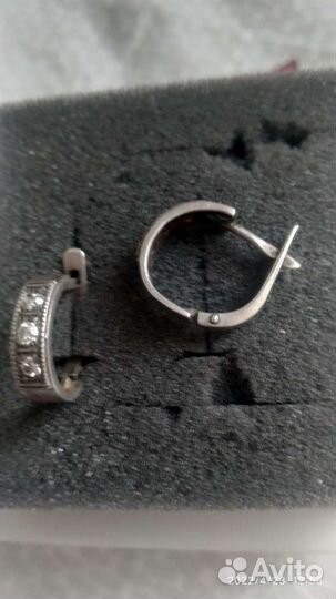 Серебряные серьги СССР