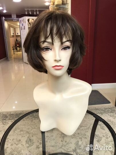 Натуральный парик с имитацией кожи головы