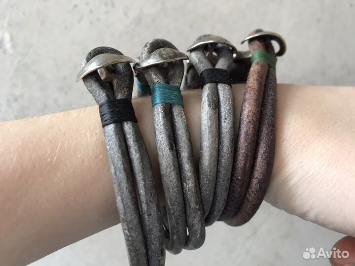 Браслеты из натуральной кожи ручной работы