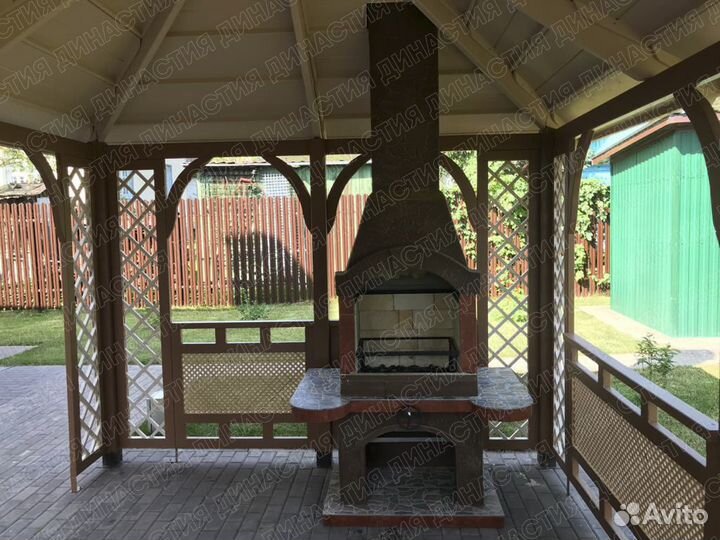 Печь барбекю с мангалом небольшая