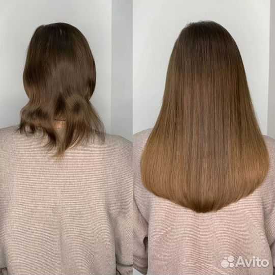 Наращивание волос коррекция