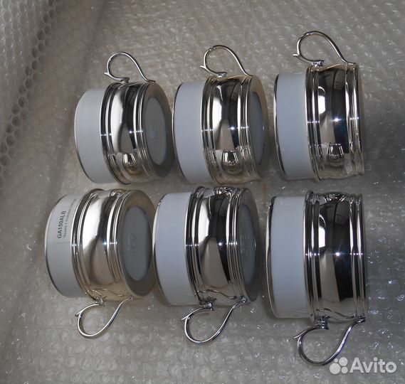 LUX Сервиз Chinelli Фарфор Посеребрение Италия