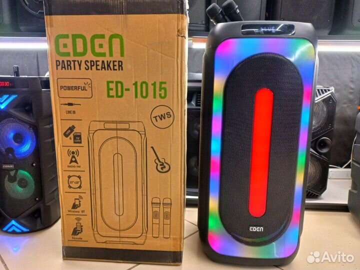 Большая Блютуз колонка 1000вт eden 1015